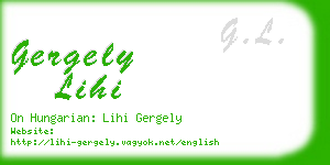 gergely lihi business card